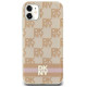Dkny IML Checkered Mono Pattern & Printed Stripes MagSafe case for iPhone 11 / Xr - pink
