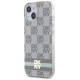 Dkny IML Checkered Mono Pattern & Printed Stripes MagSafe case for iPhone 15 / 14 / 13 - beige