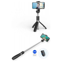 Tech-Protect L01S Bluetooth Selfie Stick with Tripod up to 70cm - Black