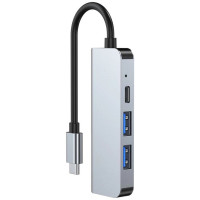 Tech-Protect HUB Tech-Protect V2 4in1 USB-C - USB-A 3.0 / USB-A 2.0 / USB-C / HDMI - gray