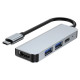 Tech-Protect HUB Tech-Protect V2 4in1 USB-C - USB-A 3.0 / USB-A 2.0 / USB-C / HDMI - gray