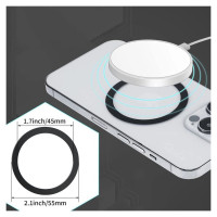 Tech-Protect MagMat MagSafe magnetic ring universal - black / silver (2 pcs.)