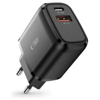 Tech-Protect C20W Charger USB-C PD 20W / USB-A QC 3.0 - Black