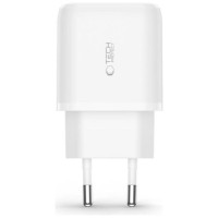 Tech-Protect C20W charger USB-C PD 20W / USB-A QC 3.0 - white