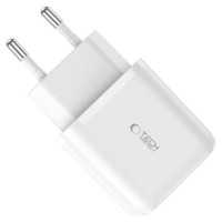 Tech-Protect C20W charger USB-C PD 20W / USB-A QC 3.0 - white