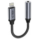 Tech-Protect UltraBoost Lightning / 3.5mm mini jack adapter - black