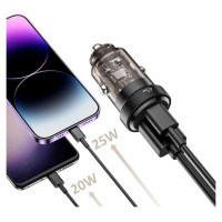 Tech-Protect CC45W Car Charger USB-C PD 45W / USB-A QC 3.0 - Black