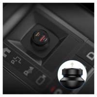 Tech-Protect CC45W Car Charger USB-C PD 45W / USB-A QC 3.0 - Black
