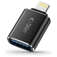 Tech-Protect UltraBoost Lightning (Male) / USB-A (Female) OTG Adapter - Black