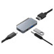 Tech-Protect HUB Tech-Protect V6 4in1 USB-C - USB-A 3.0 / USB-C PD100W / HDMI / mini jack 3.5mm - gray