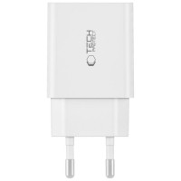 Tech-Protect C35W 2x USB-C PD 35W Wall Charger with USB-C / Lightning Cable - White