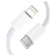 Tech-Protect C35W 2x USB-C PD 35W Wall Charger with USB-C / Lightning Cable - White
