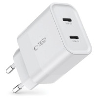 Tech-Protect C20W charger 2x USB-C PD 20W - white