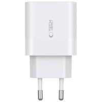 Tech-Protect C20W charger 2x USB-C PD 20W - white