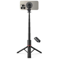 Tech-Protect L06S Bluetooth magnetic selfie stick with MagSafe, remote control, tripod up to 82cm and 360 head - black