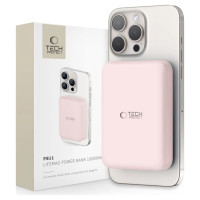Tech-Protect LifeMag PB11 Powerbank with MagSafe 10000mAh 15W USB-C port - pink + USB-C cable