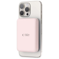 Tech-Protect LifeMag PB11 Powerbank with MagSafe 10000mAh 15W USB-C port - pink + USB-C cable