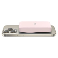 Tech-Protect LifeMag PB11 Powerbank with MagSafe 10000mAh 15W USB-C port - pink + USB-C cable