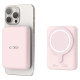 Tech-Protect LifeMag PB11 Powerbank with MagSafe 10000mAh 15W USB-C port - pink + USB-C cable