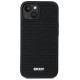Dkny 3D Rubber Repeat Pattern case for iPhone 15 Plus - black