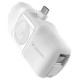 Wozinsky WF16-YCS 5000mAh 15W USB-C Mini Power Bank with Built-in USB-C Cable and Apple Watch Charger - White