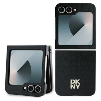 Dkny Repeat Pattern Stack Logo Case for Samsung Galaxy Z Flip6 - Black
