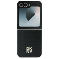 Dkny Repeat Pattern Stack Logo Case for Samsung Galaxy Z Flip6 - Black