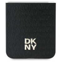 Dkny Repeat Pattern Stack Logo Case for Samsung Galaxy Z Flip6 - Black