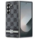 Dkny Checkered Pattern Printed Stripes case for Samsung Galaxy Z Fold 6 - black