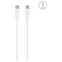 Puro Elektrik Puro Plain USB-C - USB-C 2A 1m Cable - White