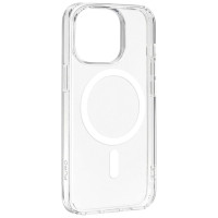 Puro Cover in PC+TPU+TPE with integrated magnets "LITE MAG PRO" for iPhone 15 Pro, white color