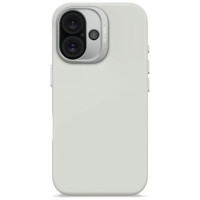Decoded AntiMicrobial Silicone Backcover with MagSafe for iPhone 16 - Gray
