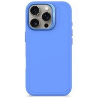 Decoded AntiMicrobial Silicone Stacks Backcover Case with MagSafe for iPhone 16 Pro - Blue