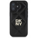 Dkny Quilted Stack Logo iPhone 16 Case - Black