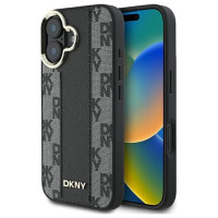 Dkny Checkered Pattern Magsafe iPhone 16 Case - Black