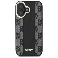 Dkny Checkered Pattern Magsafe iPhone 16 Case - Black