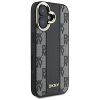 Dkny Checkered Pattern Magsafe iPhone 16 Case - Black