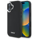 Dkny Plain Silver Logo MagSafe iPhone 16 Case - Black