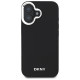 Dkny Plain Silver Logo MagSafe iPhone 16 Case - Black