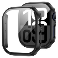 Tech-Protect Defense360 Tempered Glass Case for Apple Watch 10 (42mm) - Black