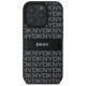 Dkny Texture Pattern Tonal Stripe iPhone 16 Pro Case - Black