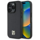 Dkny Repeat Pattern Stack Logo MagSafe iPhone 16 Pro Case - Black