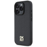 Dkny Repeat Pattern Stack Logo MagSafe iPhone 16 Pro Case - Black