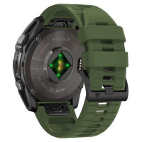 Tech-Protect Silicone Line Strap for Garmin Fenix 5X / 5X Plus / 6X / 6X Pro / 7X / 8 (51 mm) - Green