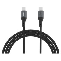 Dudao L3CC USB-C - USB-C 60W 1.2m Braided Cable - Black