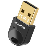 Wozinsky Mini Bluetooth 5.4 Adapter Wozinsky WUSB54YS USB-A Receiver Transmitter for Computer - Black