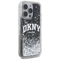 Dkny DKHCP16LLBNAEK iPhone 16 Pro 6.3" black/black hardcase Liquid Glitter Arch Logo