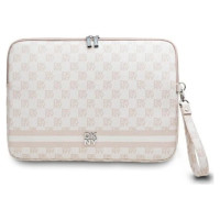 Dkny Sleeve Checkered Pattern Printed Stripes 14" Laptop Case - Pink
