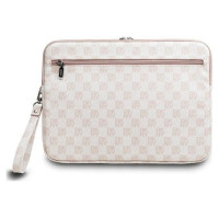 Dkny Sleeve Checkered Pattern Printed Stripes 14" Laptop Case - Pink