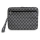 Dkny Sleeve Checkered Pattern Printed Stripes 16" Laptop Case - Black